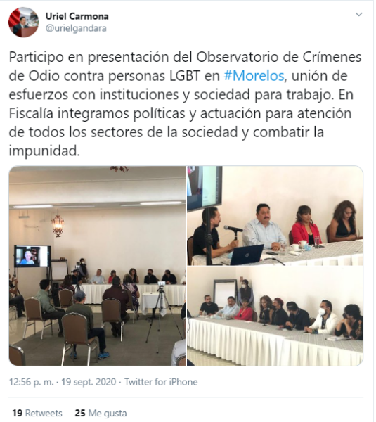 observatorio crímenes LGBT+ Morelos