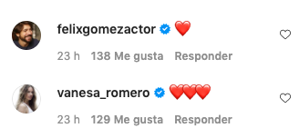 Comentario en Instagram