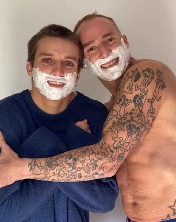 Sebastián Keitel y su hijo