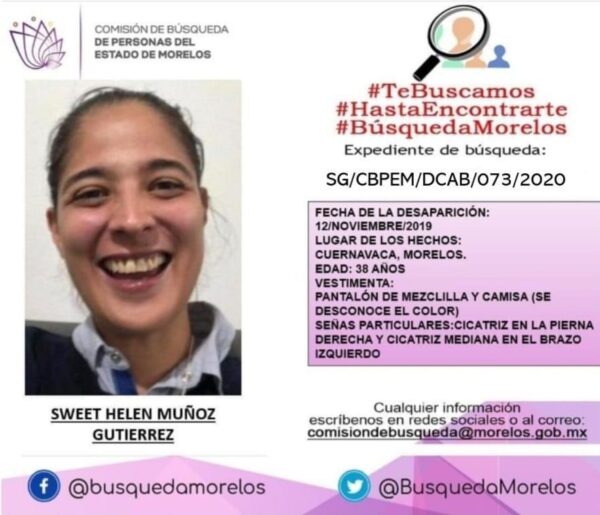Anunció que busca a Sweet Muñoz, quizá víctima de terapias de conversión.