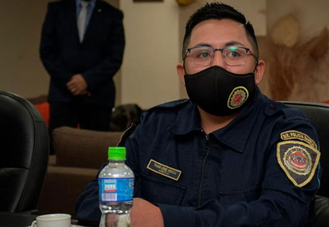 Thiago Mendoza, policía trans de Córdoba, Argentina