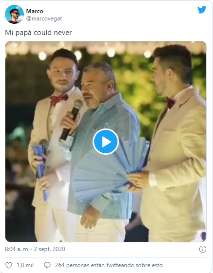 REacción de usuario de redes sociales al video de Andrés