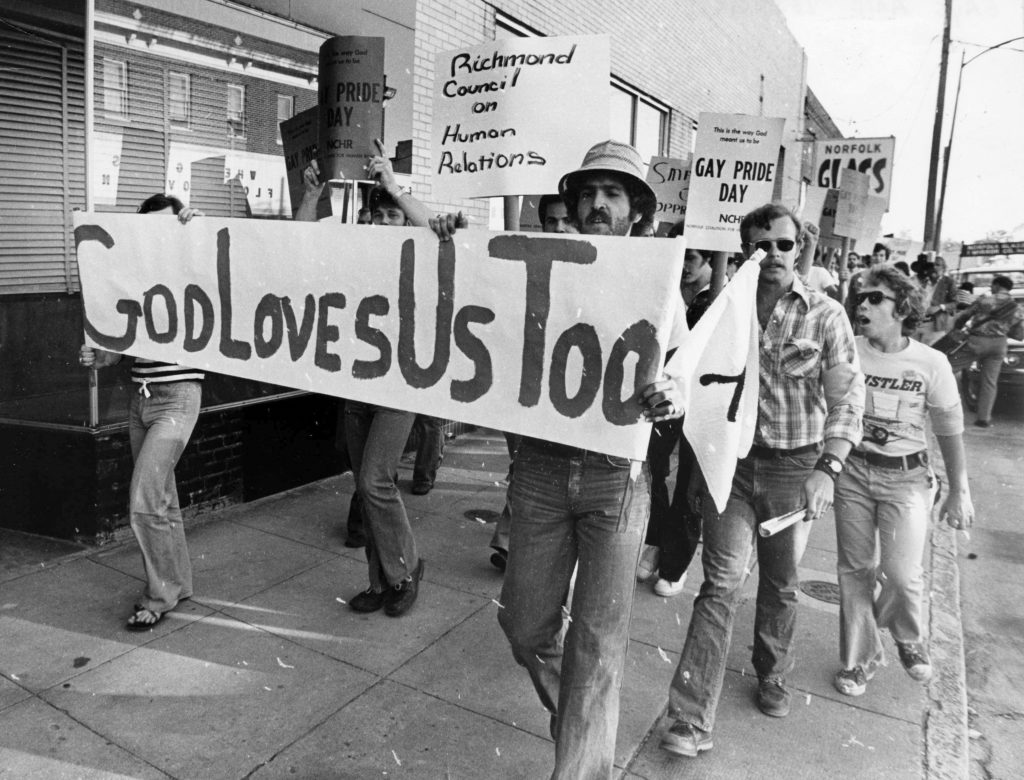 Protesta LGBT+, en honor a la celebración de octubre sobre la historia.