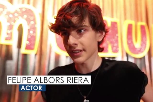 Felipe Albors, uno de los actores de la nueva serie de Menudo