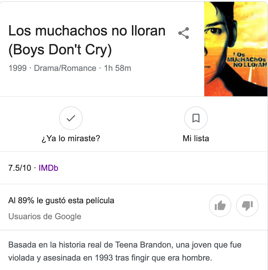 Boys Don't Cry Wikipedia Google