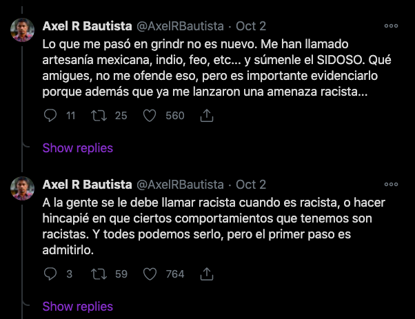 Comentarios en Twitter