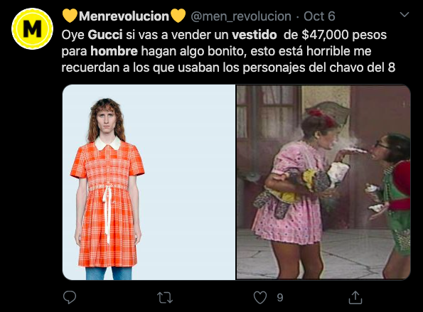 Publicación en Twitter