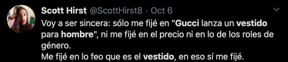 Publicación en Twitter