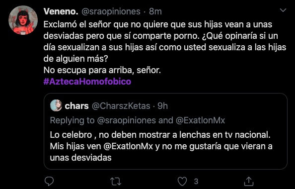 Publicación en Twitter