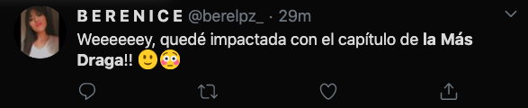 comentario la más draga twitter eliminación