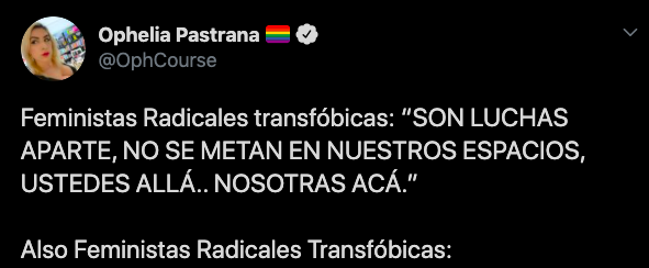 comentario twitter ophelia pastrana antro cdmx