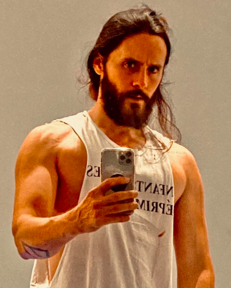 Jared leto instagram work out foto desnudo