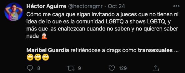 Maribel guardia invitada jueza transexuales lgbt