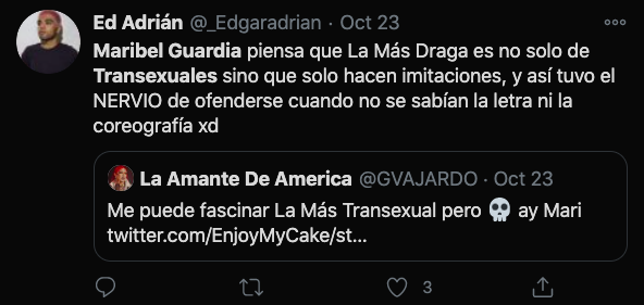 error maribel guardia transexuales drag