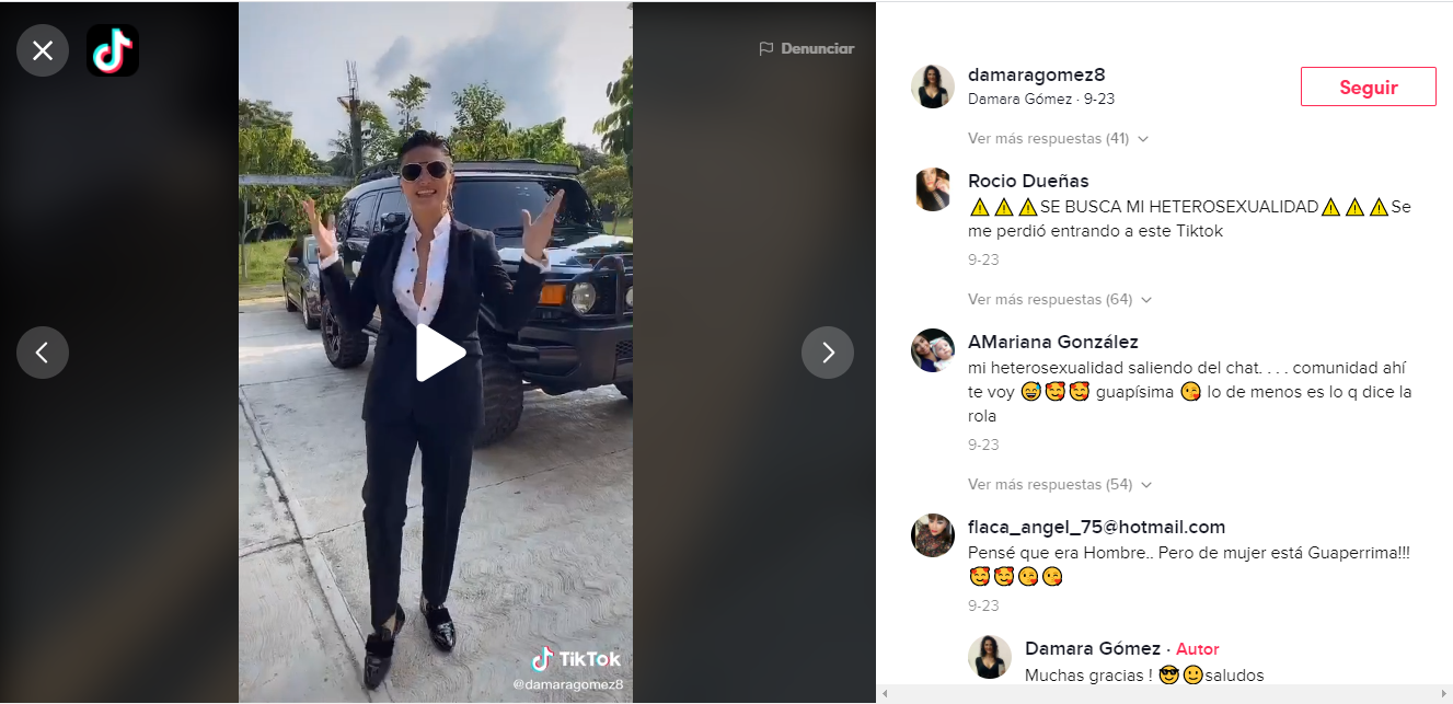 Damara Gómez lesbiana de TikTok