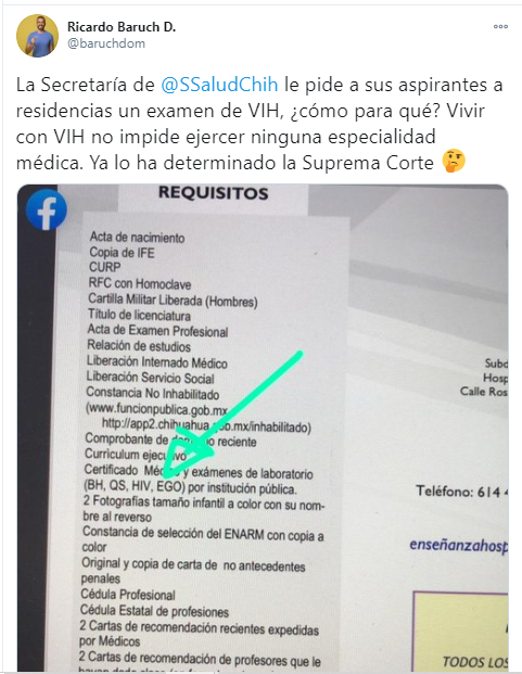 Discriminación médicos VIH