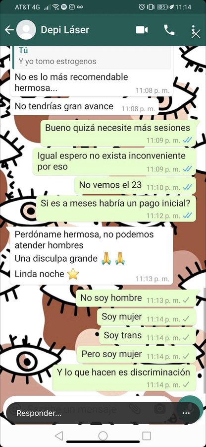 discriminación trans clínica depilación