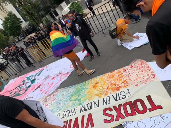 Manifestación VIH fondo salud