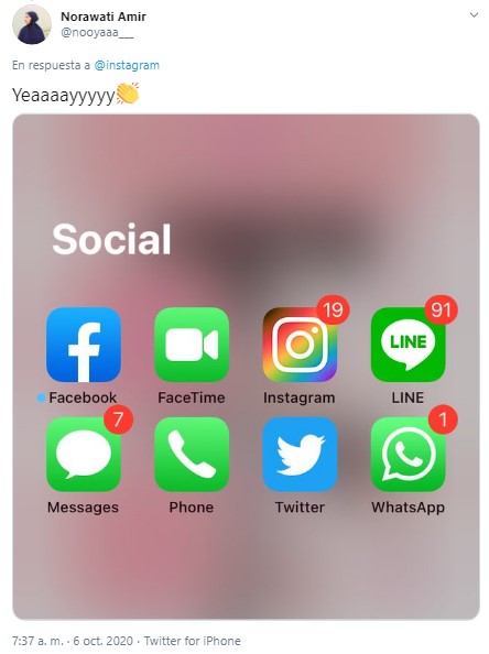 Ícono del orgullo LGBT+ en Instagram