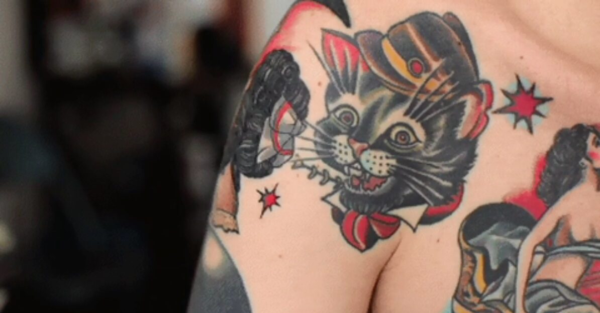 tatuaje gatito