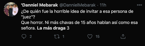 comentario twitter aldo rendon juez invitado