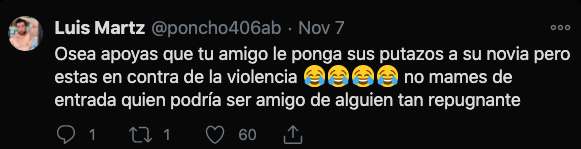 twitter mensaje contra ian garcia wapayaso