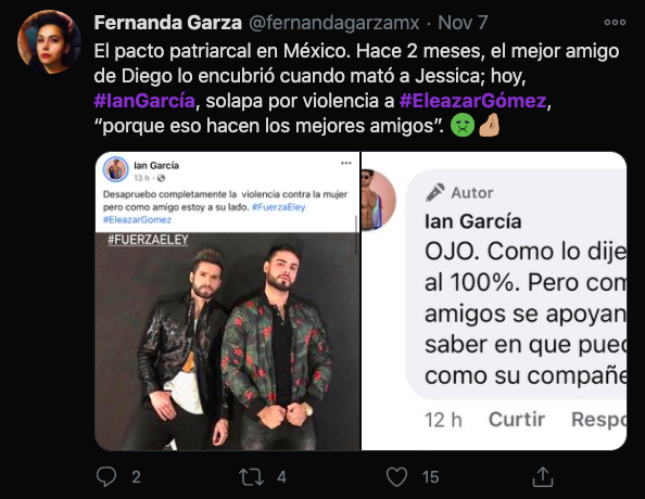 Eleazar gomez ian garcia mujer denuncia