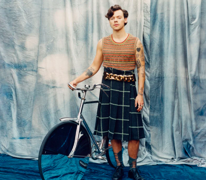 Harry Styles vestido falda vogue fotos
