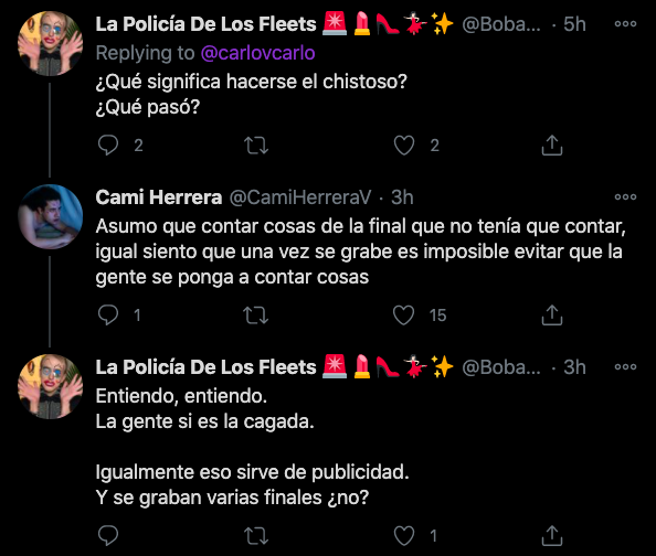 mensaje twitter especulaciones draga mundo final