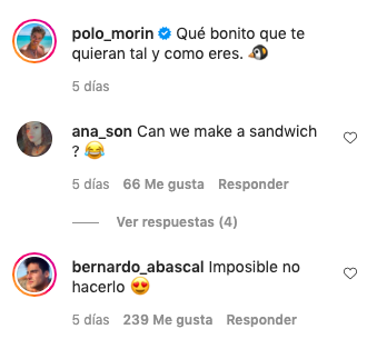Polo morin bernardo abascal mensaje instagram