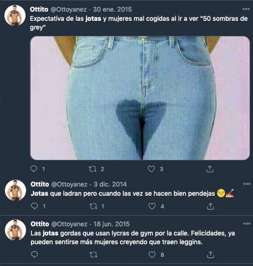 mensaje contra mujeres toxico draga