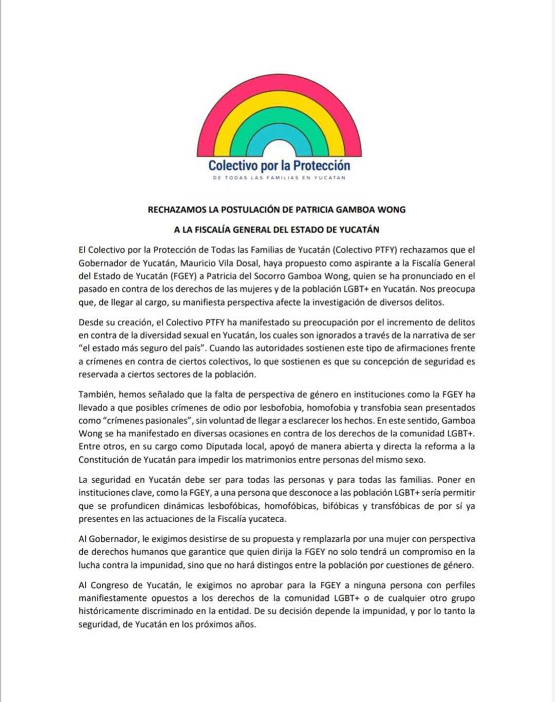 Fiscalía Yucatán LGBT+