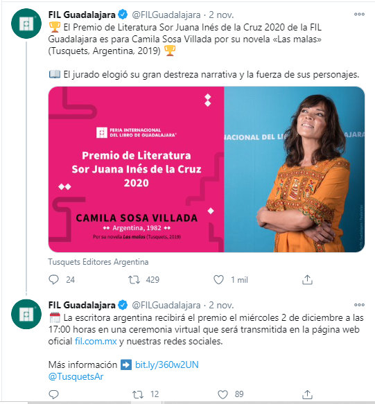 FIL Guadalajara 2020 Sor Juana