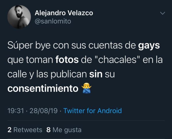 gays fotos hombres consentimiento IG chacales