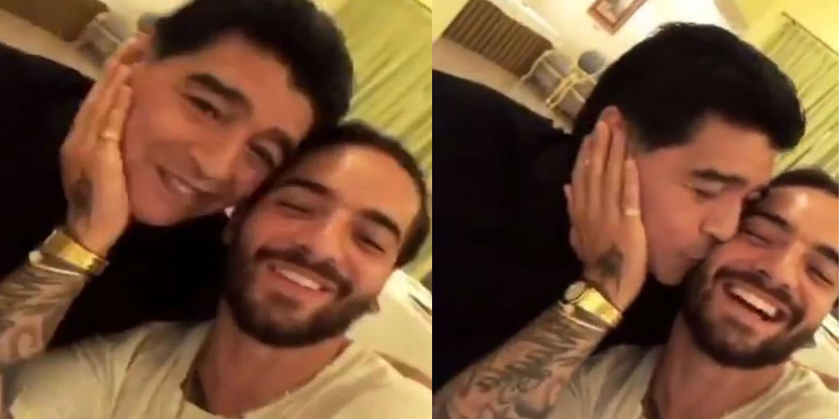 Maluma y Maradona