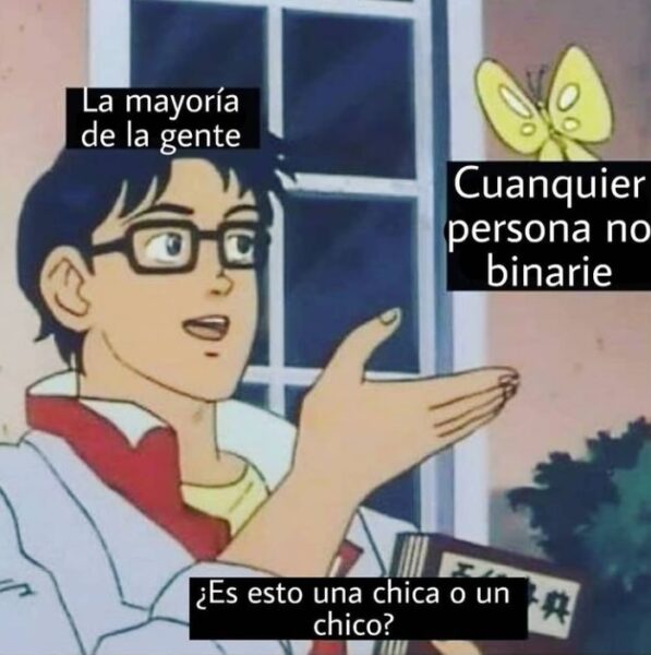 momentos incómodos personas binarias meme