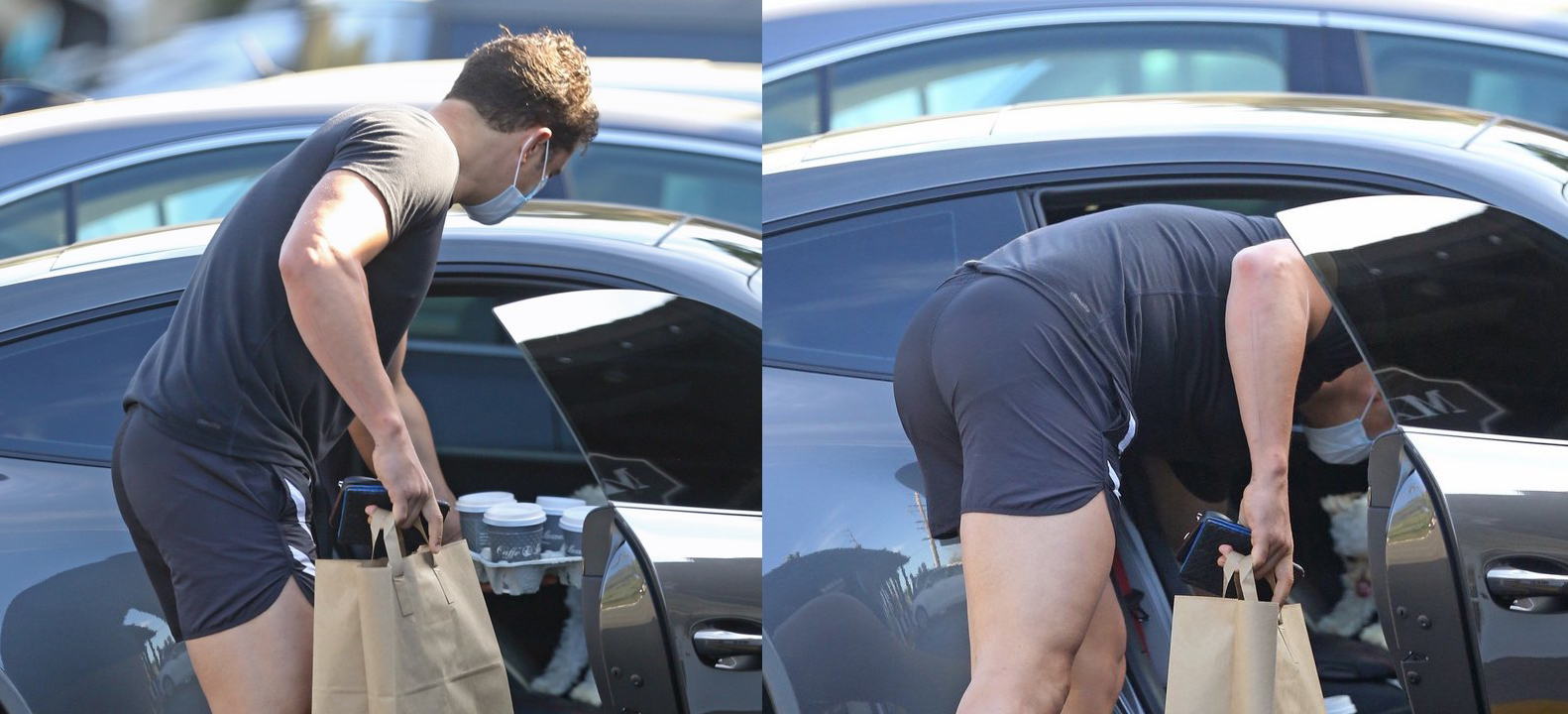 Orlando Bloom pompas shorts