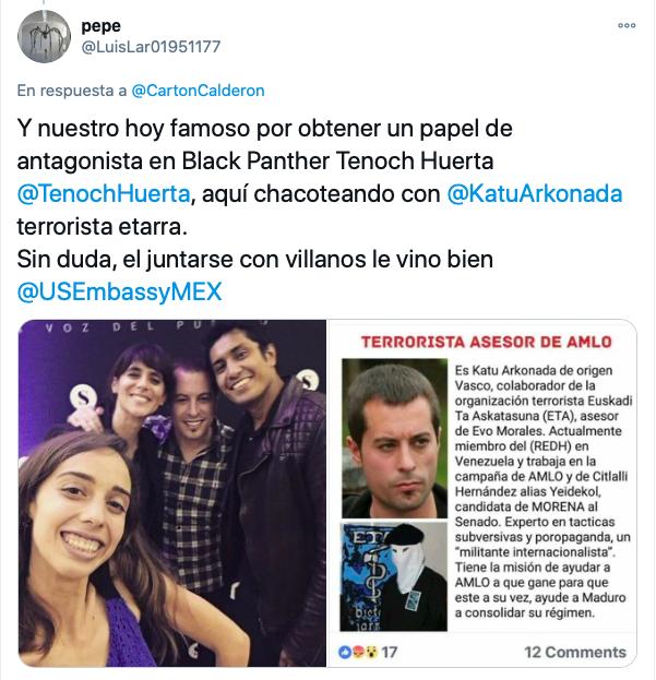 Tenoch Huerta Black Panther 2 terrorista