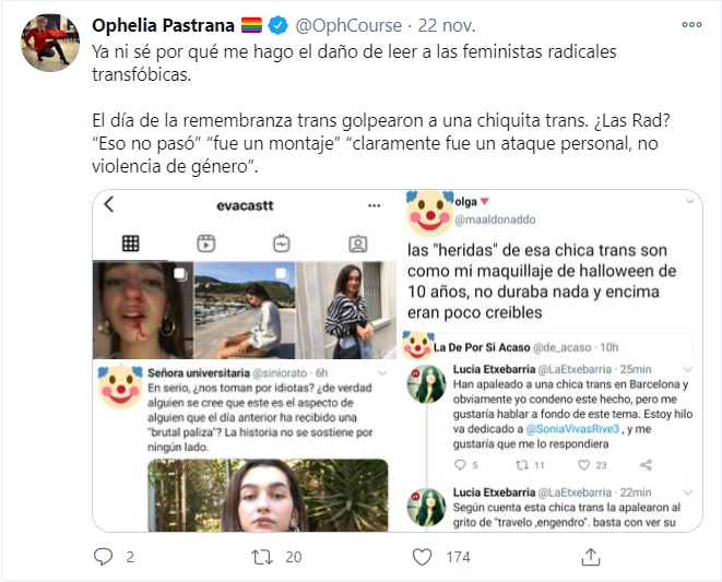Eva Vildosola transfobia