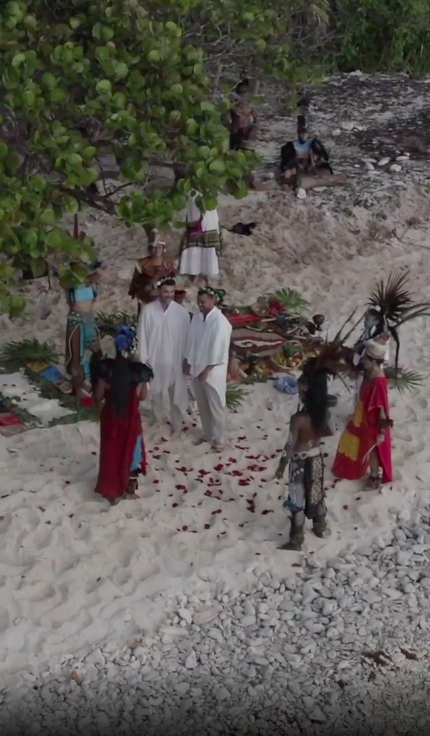 mauricio mejia ritual maya playa quintanan roo