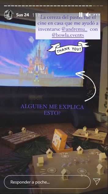 Cine en casa de Calle y Poché