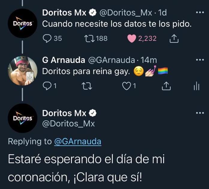 Doritos para reina gay