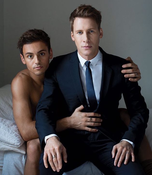 esposos sexis famosos gays Dustin Lance