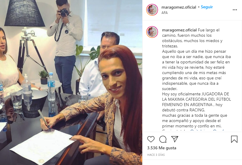 Futbolista Trans profesional