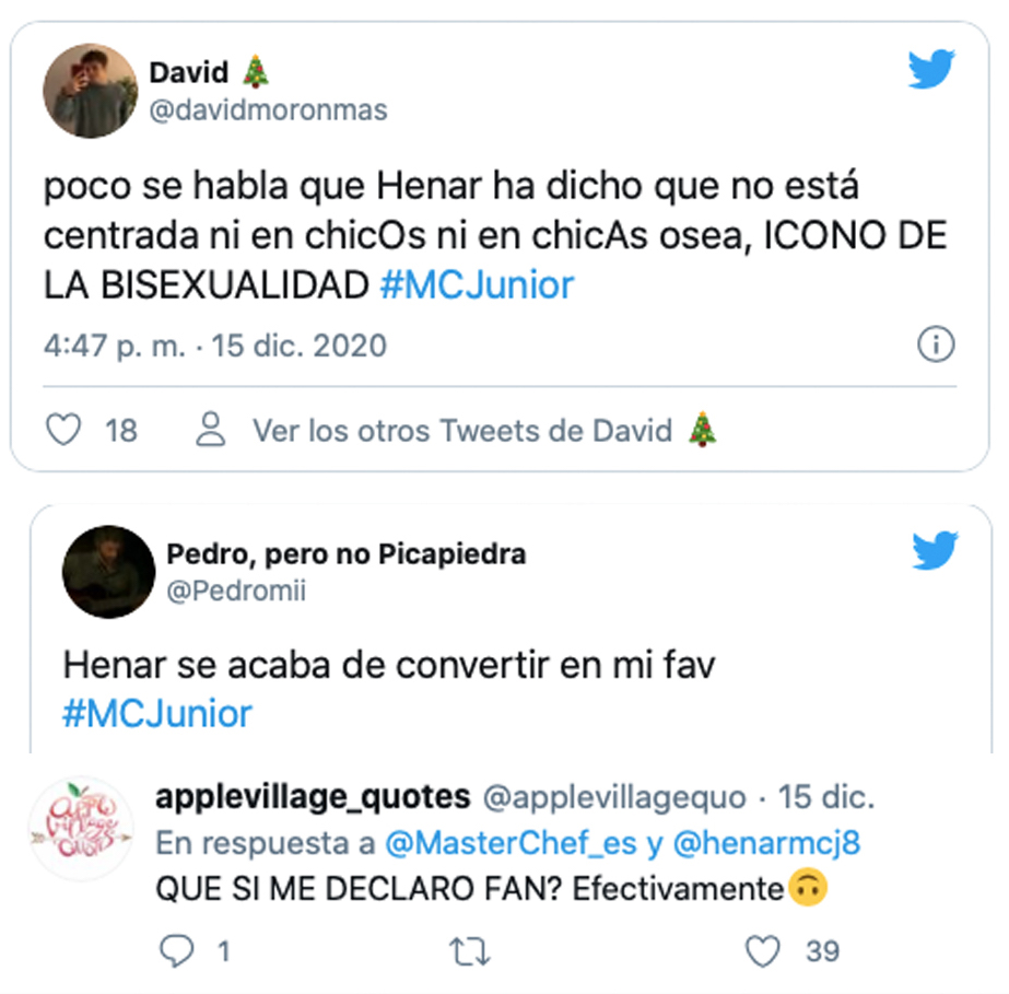 icono de la bisexualidad niña MasterChef Junior España