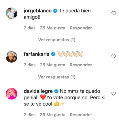comentarios instagram polo morin positivo pelon