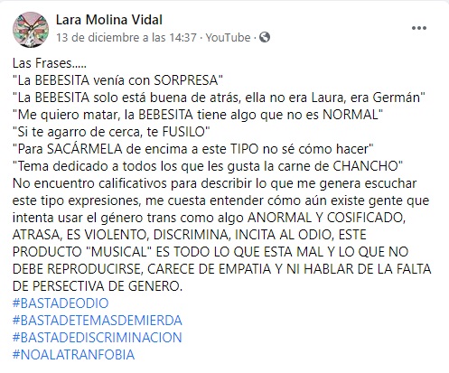 Reguetón transfóbico