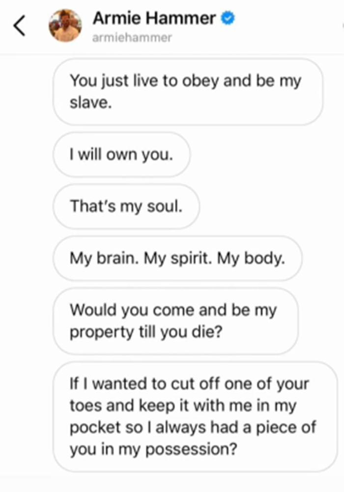 armie hammer captura pantalla violencia canibalismo