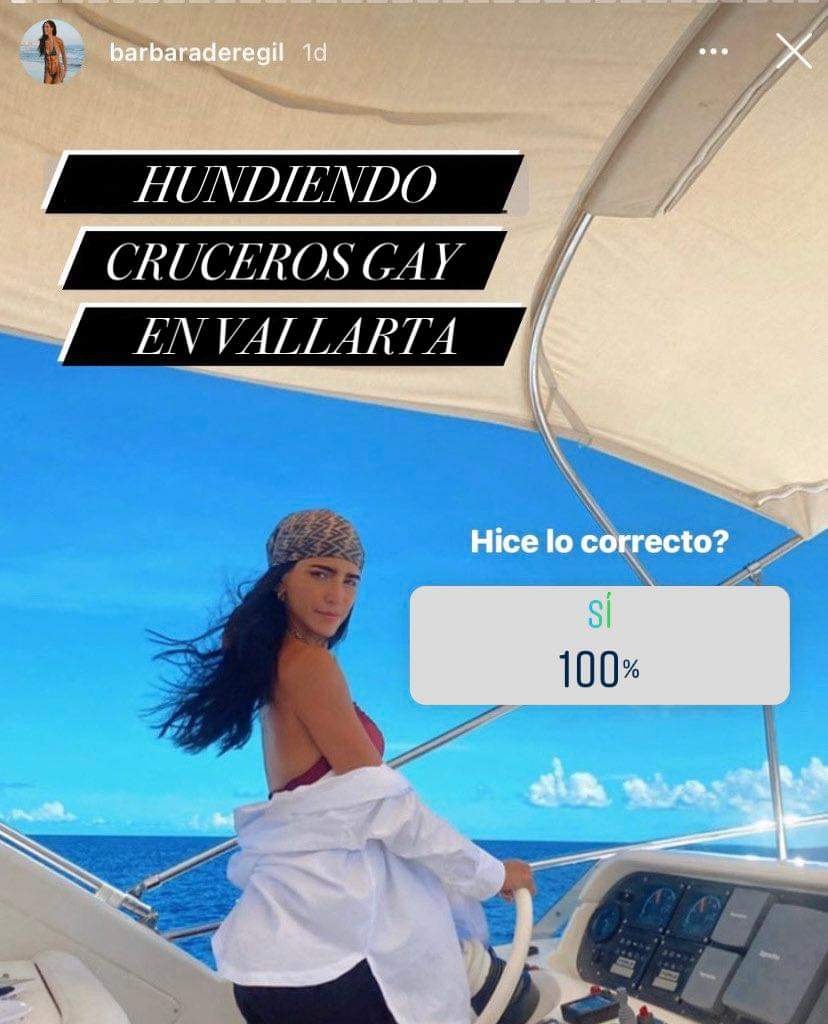 meme con foto de Bárbara de Regil
