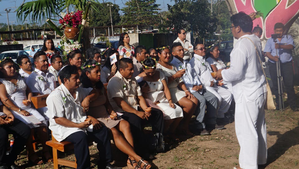 Boda colectiva en Lázaro Cárdenas, Quintana Roo